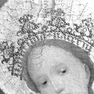 Domschatz Inv. Nr. 394, Altarretabel: Madonna mit der Korallenkette, Mitteltafel, Detai: Hl. Katharina (1. D. 15. Jh.)