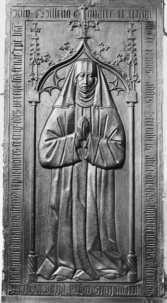 Bild zur Katalognummer 87: Grabplatte der Benediktinerinnen Äbtissin Isengart von Greiffenclau zu Vollrads