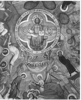Bild zur Katalognummer 16: Wandmalerei mit Darstellungen aus der Legende des hl. Severus
