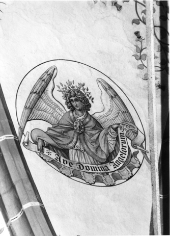 Bild zur Katalognummer 132: Deckenmalerei mit der Darstellung von acht Engeln in Medaillons