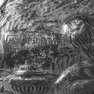 Bildrelief mit Kreuzigungsszene, Detail mit Inschrift