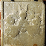 Grabplatte(?) in Form eines Wappensteins, Wappenstein