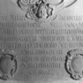 Grabplatte Anna Margaretha von der Margarethen, Detail (B)