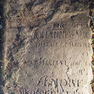 Fragment der Grabplatte des Johannes Thomas Fröling in St. Stephani