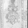 Grabplatte des Abtes Crato Melles, Nachzeichnung