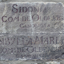 Zwei Gedenksteine für die Schwestern Sidonia und Sybilla Maria, Gräfinnen von Oldenburg