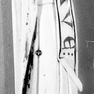 Figur eines Marienaltärchens mit Inschrift