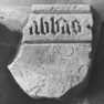 Fragment einer Grabplatte (Abt Werner?)