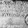 Querrechteckige Inschriftentafel des Leutwein Tunauer des Jüngeren aus Kalkstein.