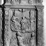 Sterbeinschriften auf dem Epitaph des Hans Adam von Muggenthal, seiner Ehefrau Euphrosina, geb. vom Stain, und ihrer Söhne Hans Jakob und Hans Friedrich