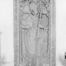 Sterbeinschrift für den Abt Johannes Riemer auf einer figuralen Grabplatte