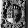 Wappenstein des Fürstbischofs Urban von Trenbach. Kalkstein. Inv.-Nr. 13761 des Oberhausmuseum Passau.