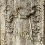 Sandsteinerne Grabplatte der Armgard von Battersleben in St. Martini