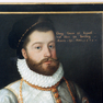 Namensbeischriften auf Gemälden Graf Georgs III. von Erbach und seiner Frau Anna, geborene Gräfin zu Solms.