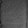 Nachbestattungsinschrift Johann Egenthaler auf Grabplatte Georg Hammer