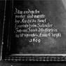 Weißenfels, Andachtsbild, Inschrift (1609)