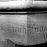 Schnellroda, Taufstein (1609), Inschrift (A)