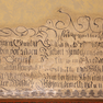 Fragmente aufgemalter Inschriften im Sitzungssaal des Rathauses [4/10]