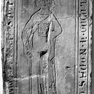 Sterbeinschrift auf der Grabplatte des Magisters Albrecht