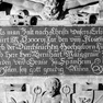Wandgrabmal Markgraf Bernhard III. von Baden-Baden, Detail mit Inschrift