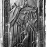 Figurale Metallplatte mit Sterbevermerk für den Domscholaster Johann Marschalk von Ebneth.