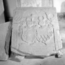 Fragment I einer Grabplatte oder eines Epitaphs Anna Katharina von Anweil, geb. von Stockheim