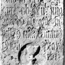 Sterbeinschrift des Jakob Schaider auf einer Grabtafel