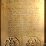 Grabplatte des Pastors Johann Fauke und seiner Ehefrau Dorothea Elisabeth Schmit
