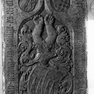Grabinschrift für Hans Ottenberger auf einer Wappengrabplatte