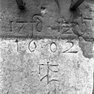 Klosterbrunnen, Brunnenstock, Detail mit Inschrift