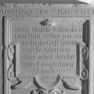Grabplatte Johann Notter, Detail (A, B)