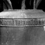 Dom, Nordturm, Glocke Osanna, Detail: Inschrift (1454)