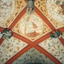 Zwei der Evangelistensymbole, die den Heiligen Alban umgeben.