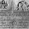 Grabinschrift für Katharina Gartner auf der Grabplatte für Anna und Jörg Gartner (Nr. 366).