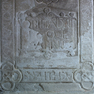 Werden, St. Ludgerus, Grabplatte Abt Heinrich Duden (1601) 