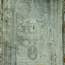 Sandsteinerne Grabplatte des Heinrich Ridder und seiner Ehefrauen in St. Petri