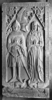 Bild zur Katalognummer 56: Grabplatte des Ritters Heinrich (der Junge) Beyer von Boppard und seiner Frau Lisa von Pyrmont geb. von Lösnich
