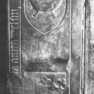 Grabplatte Markward und Anna Blus, Zustand um 1970 (Stadtarchiv Pforzheim S1-15-001-28-002)