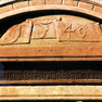 Wappenstein mit Namensinschrift 