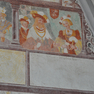 Inschriftenreste auf dem Wandgemälde der sog. Welfengenealogie