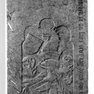 Grabinschrift für Leonhard (Lienhart) Poppenberger auf einer Wappengrabplatte