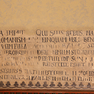 Fragmente aufgemalter Inschriften im Sitzungssaal des Rathauses [7/10]
