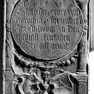 Sterbeinschrift auf der Wappengrabtafel der Elisabeth und der Dorothea Esterreicher