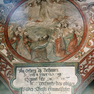Bibelzitate als Wandmalereiinschriften im Mittelschiff 