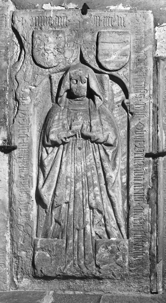 Bild zur Katalognummer 84: Grabplatte der Agnes (Nesa) von Schönburg auf Wesel geb. von Fleckenstein