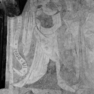 Wandgemäldezyklus VI, zwei Standfiguren mit Spruchbändernn
