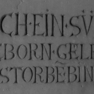 Grabplatte oder Epitaph Kaspar Huberinus (B1)