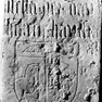 Fragment einer Grabplatte für die Ehefrau eines Stefan. Ehemals in St. Severin, heute verschollen.