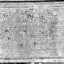 Stifterinschrift mit Sterbevermerken des Wolf und Martin Reitmaier und ihrer Ehefrauen Katharina, geb. Moric, Ursula und Anna, geb. Zinsperger, auf einer Grabplatte