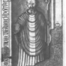 Grabplatte Abt Christoph von Nippenburg; Zeichnung (Generallandesarchiv 65, Nr. 11621)